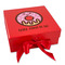 Donuts Gift Boxes with Magnetic Lid - Red - Front