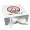 Donuts Gift Boxes with Magnetic Lid - White - Front