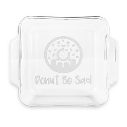 Donuts Glass Cake Dish - 8in x 8in (Personalized)