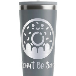 Donuts RTIC Everyday Tumbler with Straw - 28oz - Grey - Double-Sided (Personalized)