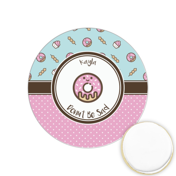 Custom Donuts Printed Cookie Topper - 1.25" (Personalized)