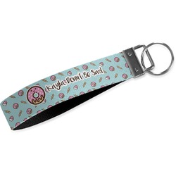 Donuts Wristlet Webbing Keychain Fob (Personalized)