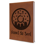 Donuts Leather Sketchbook - Large - Single Sided (Personalized)