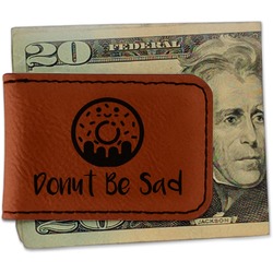 Donuts Leatherette Magnetic Money Clip (Personalized)