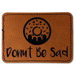 Donuts Faux Leather Iron On Patch - Rectangle (Personalized)