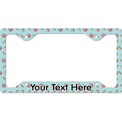 Donuts License Plate Frame - Style C (Personalized)