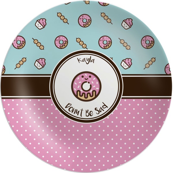 Custom Donuts Melamine Plate (Personalized)