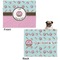 Donuts Microfleece Dog Blanket - Large- Front & Back