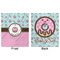 Donuts Minky Blanket - 50"x60" - Double Sided - Front & Back