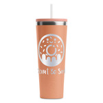 Donuts RTIC Everyday Tumbler with Straw - 28oz - Peach - Double-Sided (Personalized)