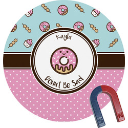 Donuts Round Fridge Magnet (Personalized)