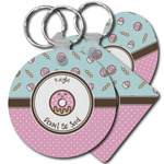 Donuts Plastic Keychain (Personalized)