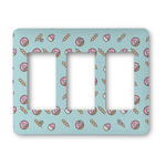 Donuts Rocker Style Light Switch Cover - Three Switch