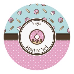 Donuts Round Decal - XLarge (Personalized)