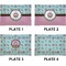 Donuts Set of Rectangular Appetizer / Dessert Plates (Approval)