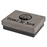 Donuts Small Gift Box w/ Engraved Leather Lid (Personalized)