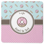 Donuts Square Rubber Backed Coaster (Personalized)