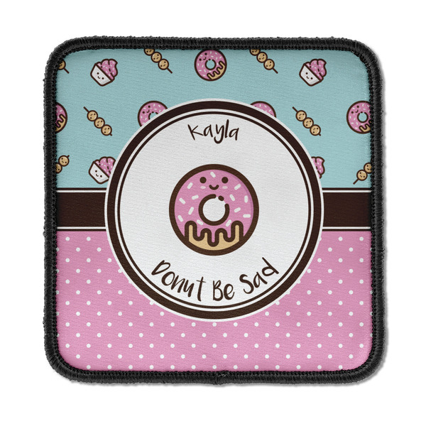 Custom Donuts Iron On Square Patch w/ Name or Text