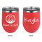 Donuts Stainless Wine Tumblers - Coral - Double Sided - Approval