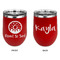 Donuts Stainless Wine Tumblers - Red - Double Sided - Approval