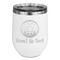 Donuts Stainless Wine Tumblers - White - Double Sided - Front