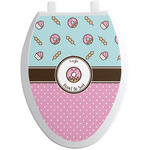 Donuts Toilet Seat Decal - Elongated (Personalized)