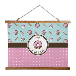 Donuts Wall Hanging Tapestry - Wide (Personalized)