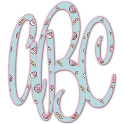 Donuts Monogram Decal - Large (Personalized)