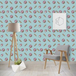Donuts Wallpaper & Surface Covering (Peel & Stick - Repositionable)