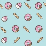 Donuts Wallpaper & Surface Covering (Peel & Stick 24"x 24" Sample)