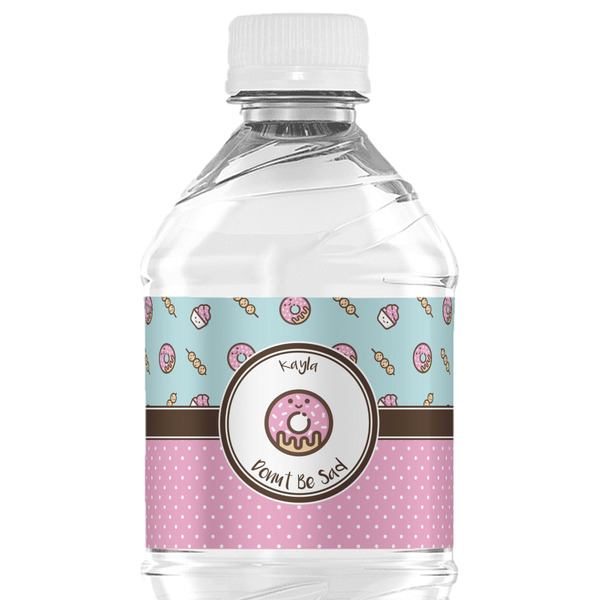 Custom Donuts Water Bottle Labels - Custom Sized (Personalized)