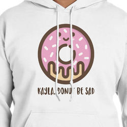 Donuts Hoodie - White - 2XL (Personalized)