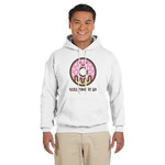 Donuts Hoodie - White - Small (Personalized)