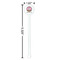 Donuts White Plastic 5.5" Stir Stick - Round - Dimensions