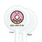 Donuts White Plastic 5.5" Stir Stick - Single Sided - Round - Front & Back