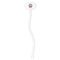 Donuts White Plastic 7" Stir Stick - Oval - Single Stick