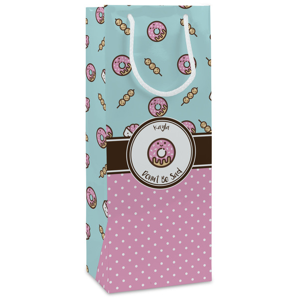 Custom Donuts Wine Gift Bags - Gloss (Personalized)