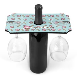 Donuts Wine Bottle & Glass Holder (Personalized)