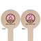 Donuts Wooden 6" Food Pick - Round - Double Sided - Front & Back