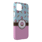 Donuts iPhone Case - Plastic - iPhone 14 Plus (Personalized)