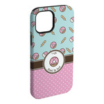 Donuts iPhone Case - Rubber Lined - iPhone 15 Plus (Personalized)