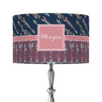 Tribal Arrows 12" Drum Lamp Shade - Fabric (Personalized)