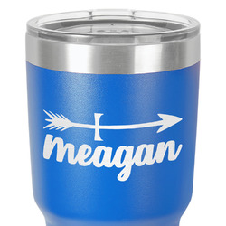 Tribal Arrows 30 oz Stainless Steel Tumbler - Royal Blue - Single-Sided (Personalized)