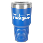 Tribal Arrows 30 oz Stainless Steel Tumbler - Royal Blue - Single-Sided (Personalized)