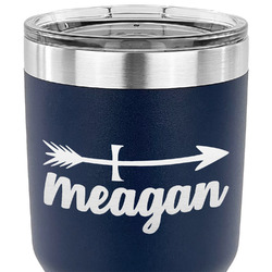 Tribal Arrows 30 oz Stainless Steel Tumbler - Navy - Single Sided (Personalized)
