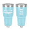 Tribal Arrows 30 oz Stainless Steel Ringneck Tumbler - Teal - Double Sided - Front & Back