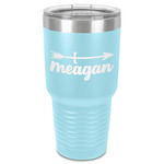 Tribal Arrows 30 oz Stainless Steel Tumbler - Teal - Single-Sided (Personalized)