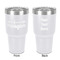 Tribal Arrows 30 oz Stainless Steel Ringneck Tumbler - White - Double Sided - Front & Back