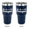 Tribal Arrows 30 oz Stainless Steel Ringneck Tumblers - Navy - Double Sided - APPROVAL