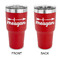 Tribal Arrows 30 oz Stainless Steel Ringneck Tumblers - Red - Double Sided - APPROVAL